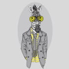 Miniatura fototapety Zebra mit Brille
