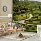 Miniatura fototapety Grüner Park we wnętrzu salonu