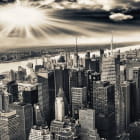 Miniatura fototapety Morgendämmerung über Manhattan