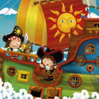 Miniatura fototapety Piraten auf einem Schiff