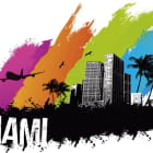 Miniatura fototapety Miami-Zeichnung