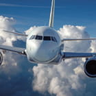 Miniatura fototapety Flugzeug in den Wolken