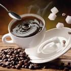 Miniatura fototapety Tasse heißen Kaffee