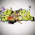 Miniatura fototapety Graffiti-Schriftzug an der Wand
