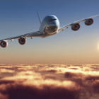 Miniatura fototapety Flugzeug über den Wolken
