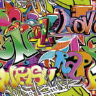 Miniatura fototapety Helle Graffiti-Zeichnung