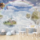 Miniatura fototapety Stadt über den Wolken we wnętrzu pokoju dziecka