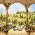 Miniatura fototapety Bögen und Brunnen
