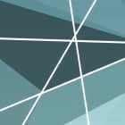 Miniatura fototapety Weiß-blaue Polygone fragment # 1