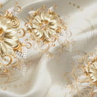 Miniatura fototapety Goldene Blumen und Perlen