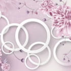 Miniatura fototapety Rosa Pfingstrosen und Ringe