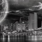 Miniatura fototapety Mystischer Himmel über New York