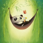 Miniatura fototapety Panda in einer Hängematte