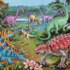 Miniatura fototapety Riesige Dinosaurier
