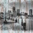 Miniatura fototapety Bostoner Holzzeichnung