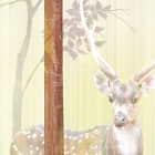 Miniatura fototapety Hirsch in einem blühenden Wald fragment # 1