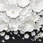 Miniatura fototapety Weiße Blumen 3D
