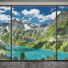 Miniatura fototapety Fenster in den Bergen