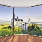 Miniatura fototapety Fenster mit Blick auf die Burg