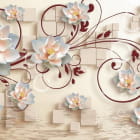 Miniatura fototapety Lotusblumen und Muster
