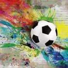 Miniatura fototapety Fußball und Farben