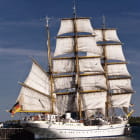 Miniatura fototapety Tolles weißes Segelboot