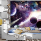 Miniatura fototapety Planeten im Weltraum we wnętrzu pokoju dziecka