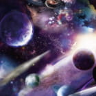 Miniatura fototapety Planeten im Weltraum