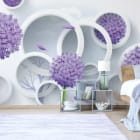 Miniatura fototapety Lila Blüten und Ringe we wnętrzu sypialni