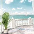 Miniatura fototapety Fenster mit Blick auf das Meer
