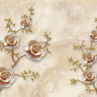 Miniatura fototapety Magnolien auf beigem Hintergrund