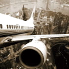 Miniatura fototapety Flugzeugflügel