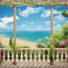 Miniatura fototapety Ausgang zum Balkon