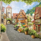 Miniatura fototapety Straße in Deutschland zeichnen