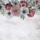 Miniatura fototapety Leuchtende Blumen an der Wand