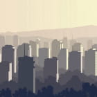 Miniatura fototapety Sonnenuntergang in der Metropole