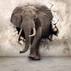 Miniatura fototapety Elefant 3D
