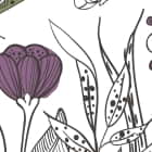 Miniatura fototapety Wiesenblumen zeichnen fragment #2