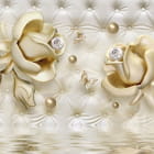 Miniatura fototapety Goldene Rosen und Diamanten