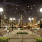 Miniatura fototapety Damm in New York bei Nacht