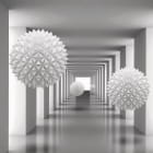 Miniatura fototapety Korridor und 3D-Kugeln