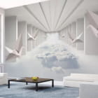 Miniatura fototapety Tunnel über den Wolken we wnętrzu salonu