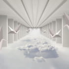 Miniatura fototapety Tunnel über den Wolken