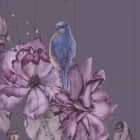 Miniatura fototapety Pfauen und Blumen fragment #2