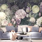 Miniatura fototapety Große Blumen we wnętrzu salonu