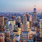 Miniatura fototapety New York bei Nacht