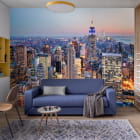 Miniatura fototapety New York bei Nacht we wnętrzu pokoju nastolatka