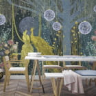 Miniatura fototapety Goldene Pfauen we wnętrzu kuchni
