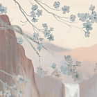 Miniatura fototapety Ausblicke auf neblige Berge fragment #2