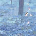 Miniatura fototapety Morgendämmerung in einem Märchenwald fragment #2
